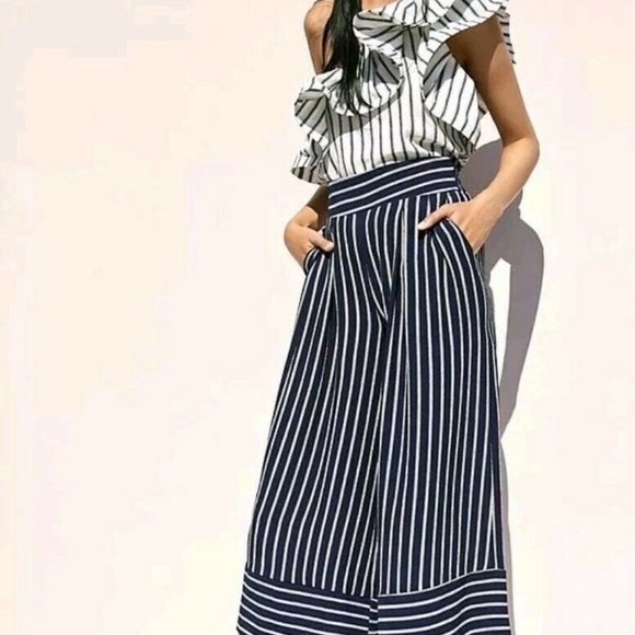 NWT Misa Nikola Cropped Wide-Leg Pants S